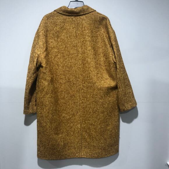 NEW Madewell Averdon Bouclé Coat in Mustard size XL $298 - Picture 7 of 8